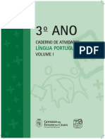 Caderno Ativ Port 3º Ano Vol 1