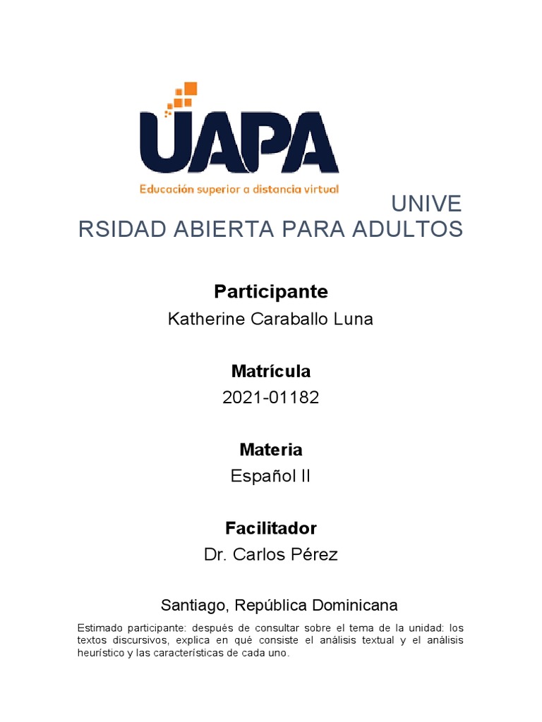 Tarea 7 De Español Ii Pdf Heurístico Realidad