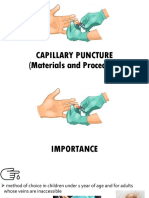 Capillary Puncture (Materials and Procedure)