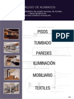 Catálogo de Acabados Propuesta Interiorista Del Museo Nacional de Fúutbol y Áreas Recreativas Estadio Olímpico Atahualapa