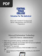 Microsoft Certified IT Professional, Server Administrator (MCITP-SA) Preparation