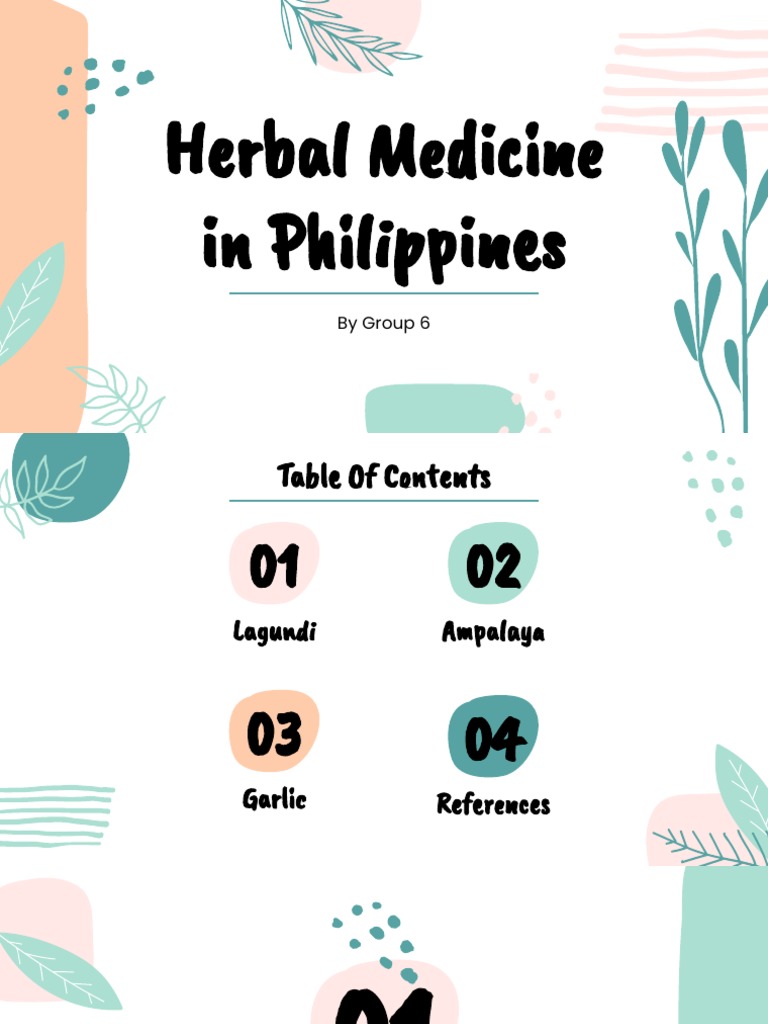 Herbal Medicine in Philippines PDF Garlic Onion