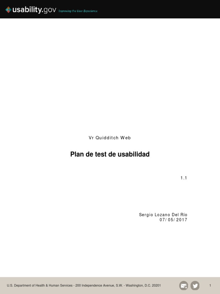 Usability Test Plan | Descargar gratis PDF | Usabilidad | Usuario ...