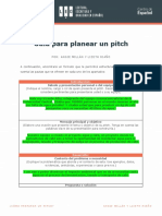 Gua para Planear Un Pitch