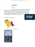 Manual Uso Multimetro Mediciones Diagnostico Solucion Reparacion Problemas Encendido Componentes Electricos