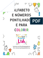 Alfabeto Pontilhado Letras e Numeros