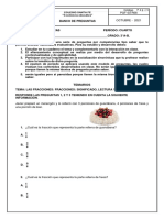 Banco de Preguntas Matemáticas 3° - Cuarto Periodo