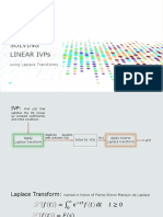 11 Solving Linear IVPs by Laplace Transforms