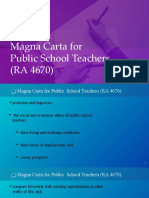 Magna Carta For Public School Teachers (RA 4670)