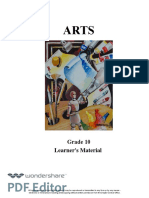 Grade 10 LM ARTS 10 – Quarter 1