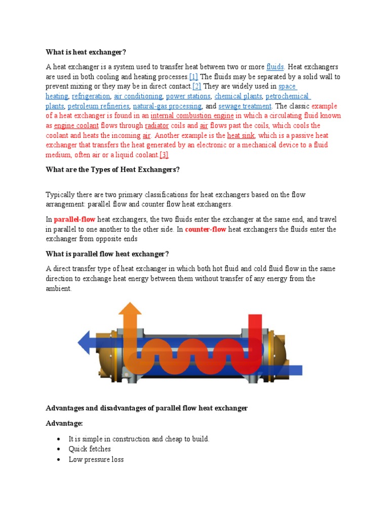 Types of Heat Exchangers Explained | PDF | Heat Exchanger | Heat Transfer