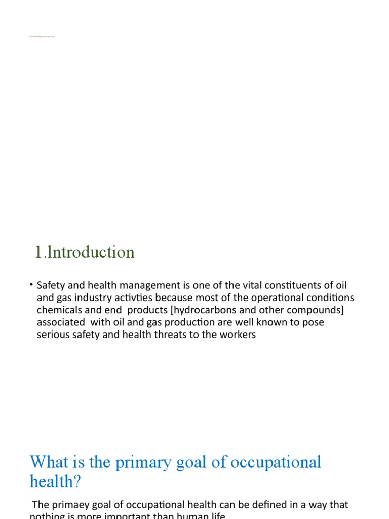 Safety Management in Oil and Gas Industry | PDF