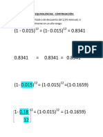 Continuación Explicación Equivalencias