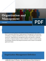 Organization and Management Overview