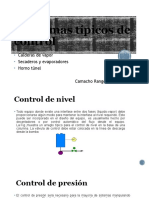 Esquemas típicos de control de nivel, presión, flujo, calderas, evaporadores, secaderos y hornos túnel