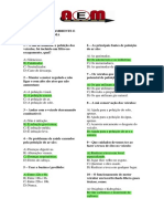 Testes de Meio Ambiente e Cidadania no Trânsito