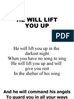 He Will Lift You Up