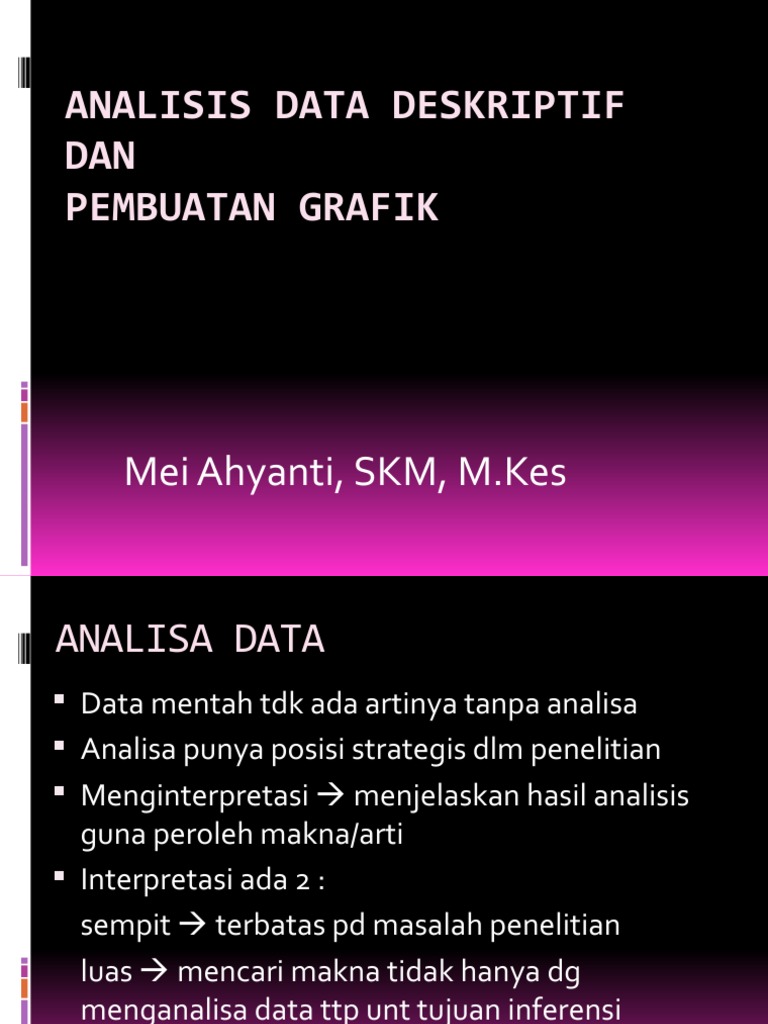 Iv - Analisis Data Deskriptif | PDF
