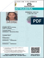 Comprobante de documento en trámite