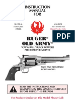 Ruger Old Army: Instruction Manual FOR
