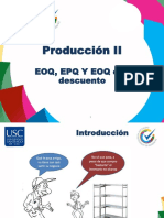 EOQ, EPQ y EOQ Con Descuento