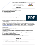 Examen Quimestral Matematicas Tercero de Basica