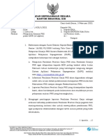 Surat Pelaporan Kinerja PNS pada SAPK 2021