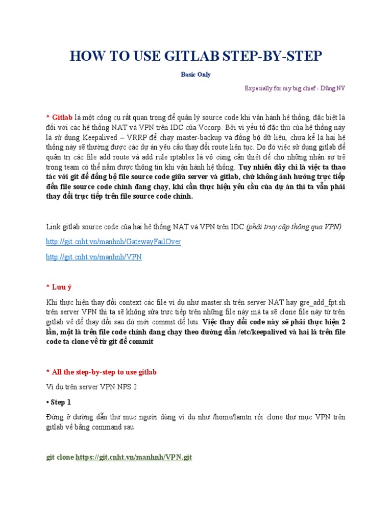 How To Use Gitlab | PDF