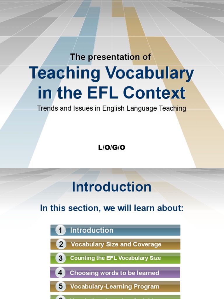 Effective Vocabulary Teaching in EFL | PDF | Vocabulary | English As A ...