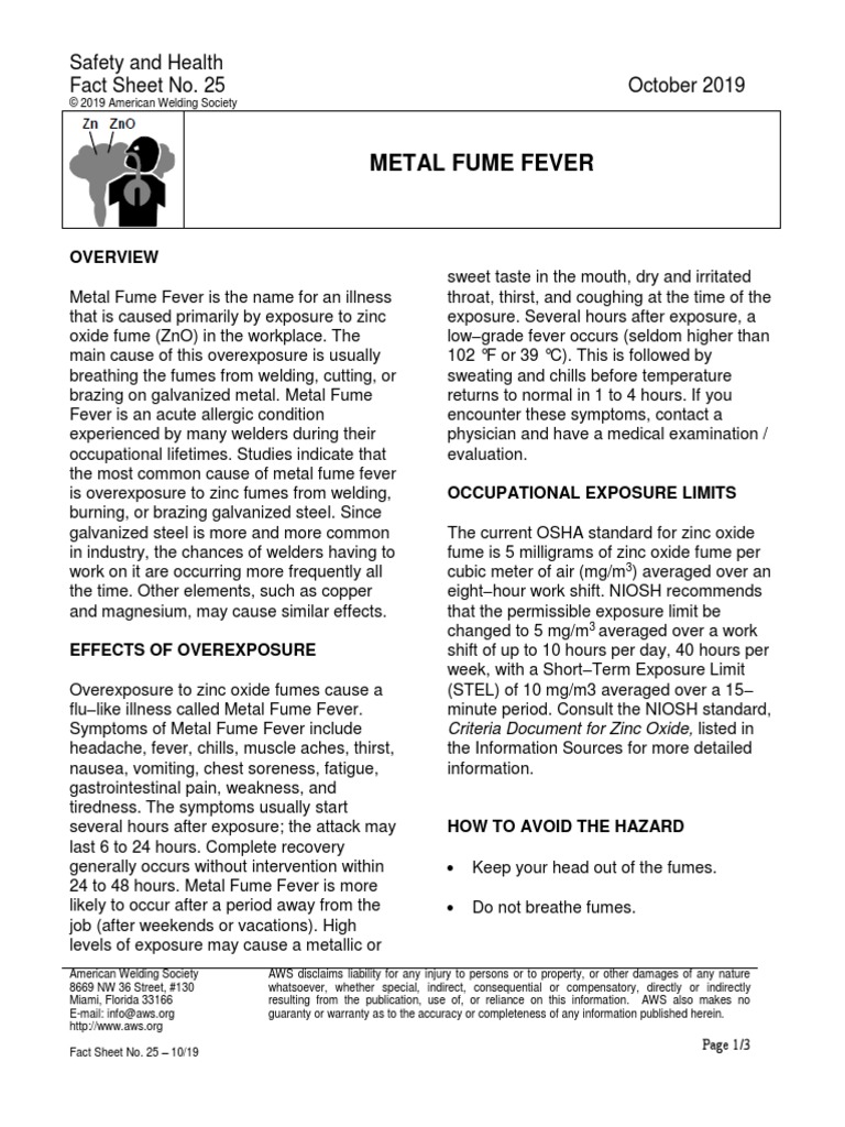 fs25201404 METAL FUME FEVER PDF Occupational Hygiene