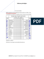 Niña reservada y segura según test de personalidad