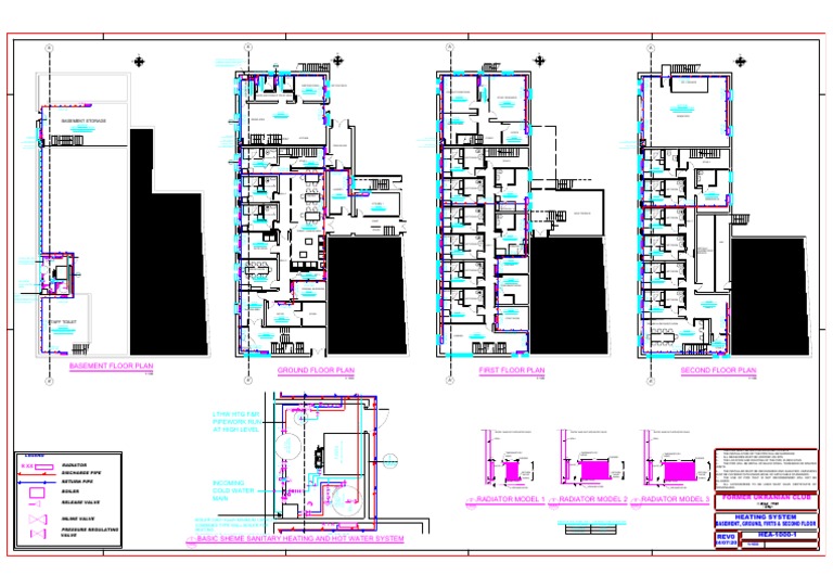 Basement Floor Plan Ground Floor Plan First Floor Plan Second Floor ...