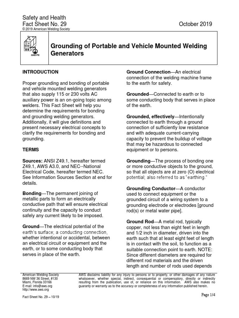 fs29201404 Grounding of Portable and Vehicle Mounted Welding
