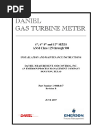 Daniel Gas Turbine Meter: 4", 6" 8" and 12" SIZES ANSI Class 125 Through 900