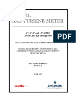 Daniel Gas Turbine Meter: 4", 6" 8" and 12" SIZES ANSI Class 125 Through 900