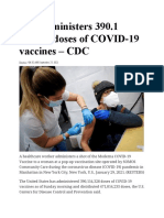 U.S. Administers 390.1 Million Doses of COVID-19 Vaccines - CDC