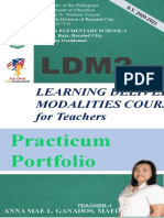 Learning Delivery Modalities Course 2 For Teachers: Practicum Portfolio