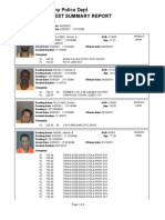 Albany Police Dept Arrest Summary Report