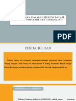 Menatalaksana Masalah Hukum Dalam Praktek Obsgin