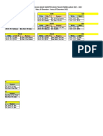 Jadwal Ujian Penilaian Akhir Semester Ganjil