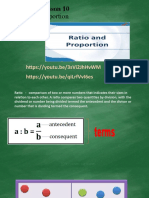 Ratio and Proportion: Grade 6: Lesson 10