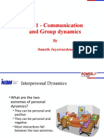 W11 - Communication and Group Dynamics