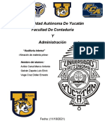 Auditoria Interna. - Equipo 5 Almacén MP