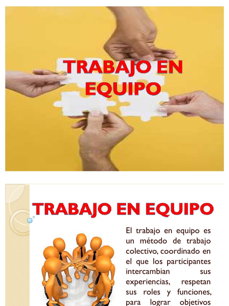 Diapositivas Trabajo en Equipo