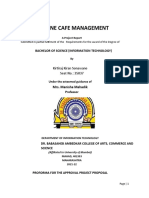 Online Cafe Management: Bachelor of Science (Information Technology)