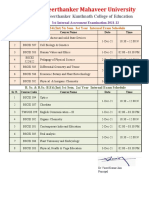 3rd Internal Assessmet Examination - 2021