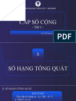 CẤP SỐ CỘNG