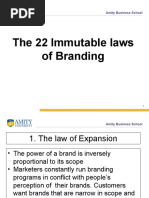 22 Laws of Branding