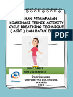 Booklet Latihan Pernafasan Kombinasi Teknik Activity Cycle Breathing Technique