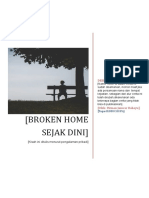 Referensi novel, tugas bahasa Indonesia "Broken Home Sejak Dini"